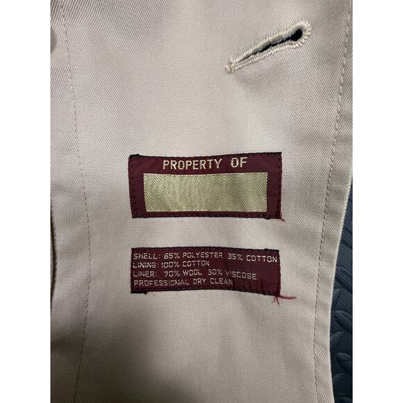 Nordstrom Trench Coat Mens 36S Vintage Hong Kong Travel Workwear Office Travel - Picture 6 of 8